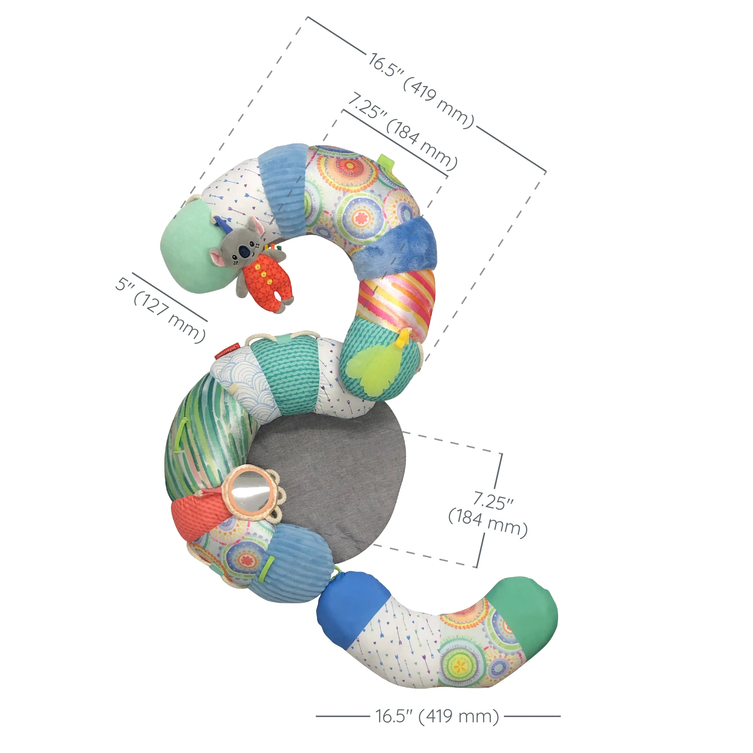 3-in-1 Tummy Time, Sit Support & Mini Gym