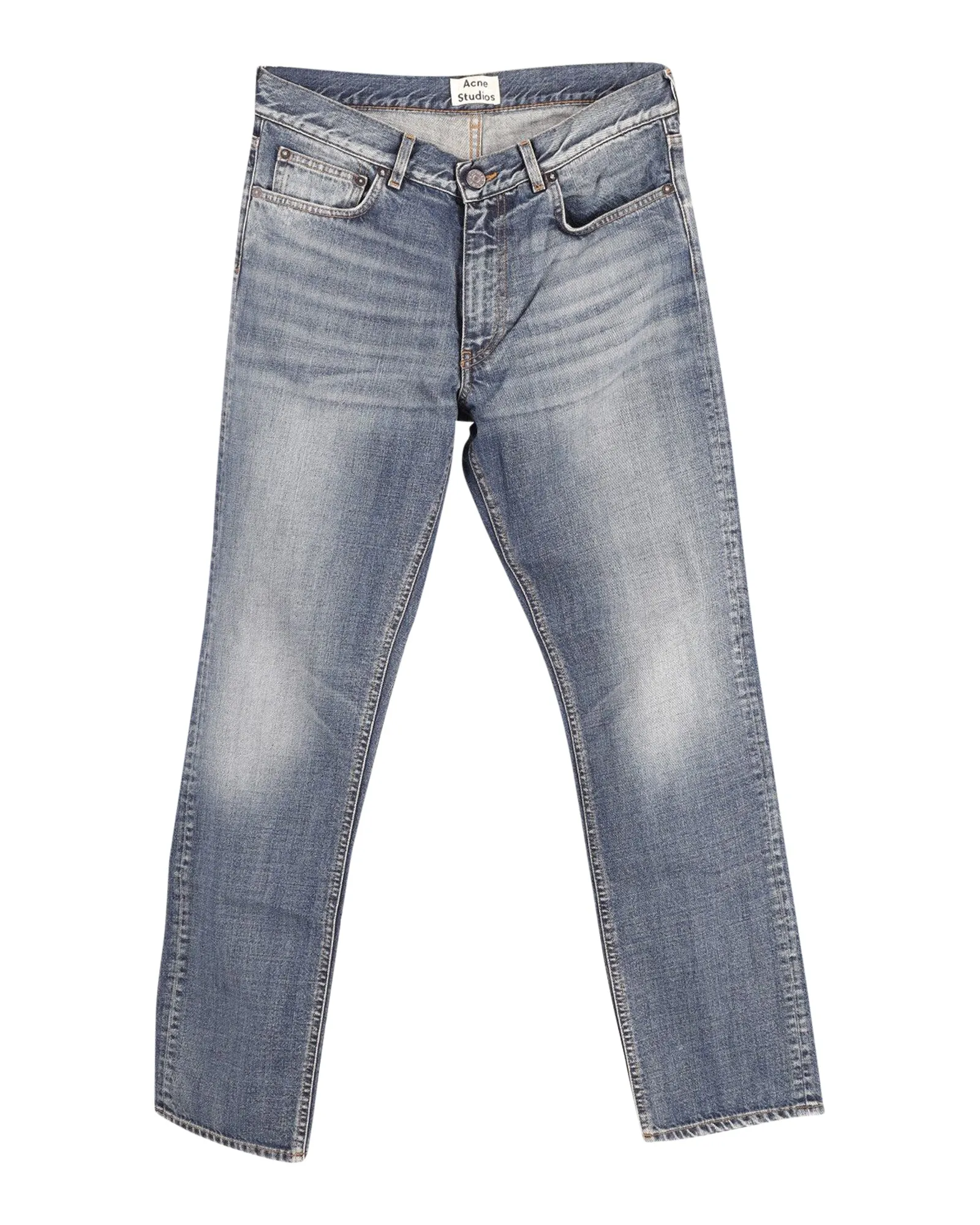 Acne Studios Boy Dark Vintage Jeans in Blue Cotton