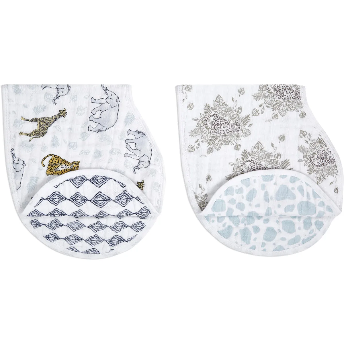 Aden   Anais Burpy Bibs, 2 Pack - Jungle