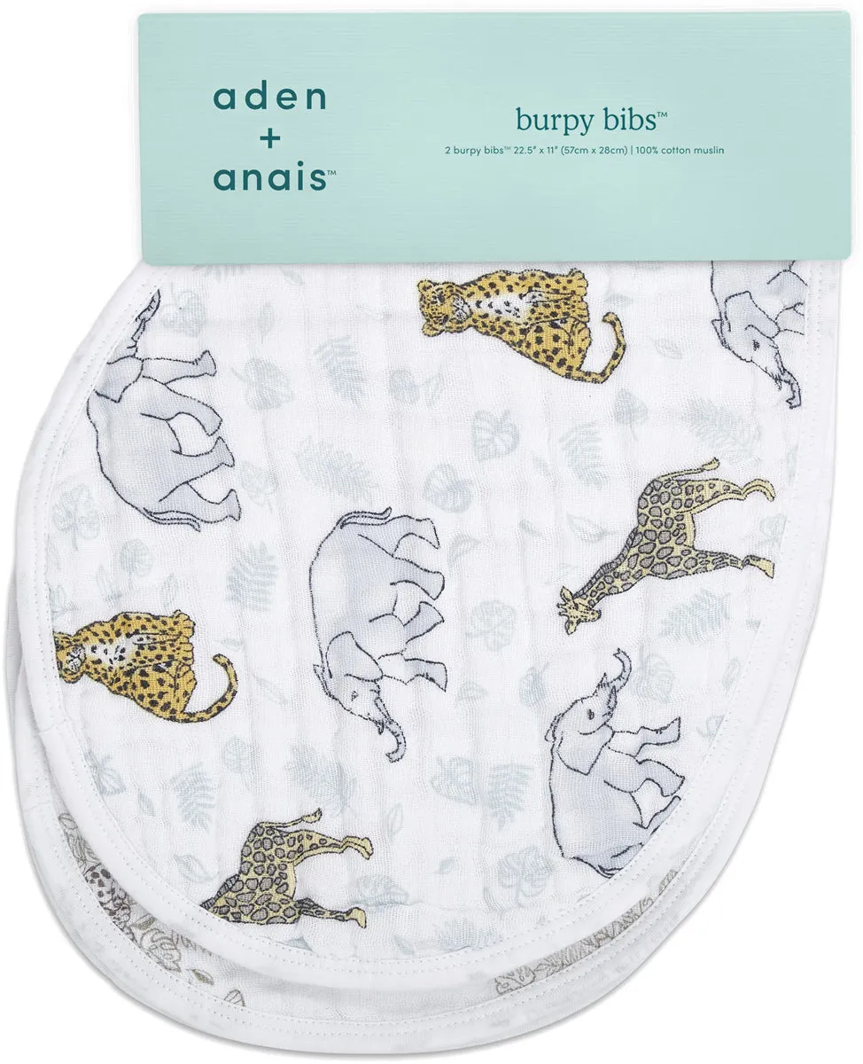 Aden   Anais Burpy Bibs, 2 Pack - Jungle