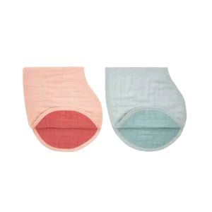 ADEN   ANAIS Organic Cotton Muslin Burpy Bib 2pk - Mother Earth