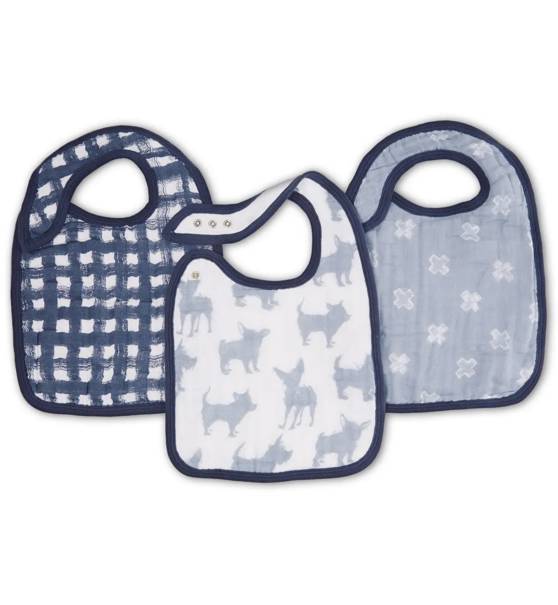 Aden   Anais Snap Bibs, 3 Pack - Waverly