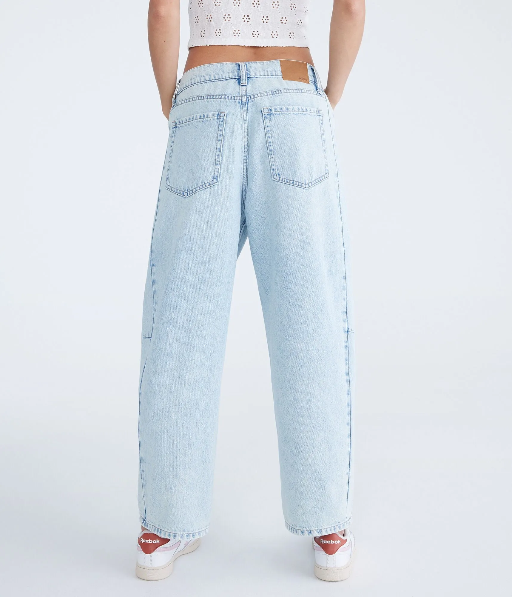Aeropostale Mid-Rise Barrel Leg Jean