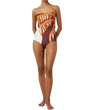 Alison One Piece Swimsuit In Vista Wine
