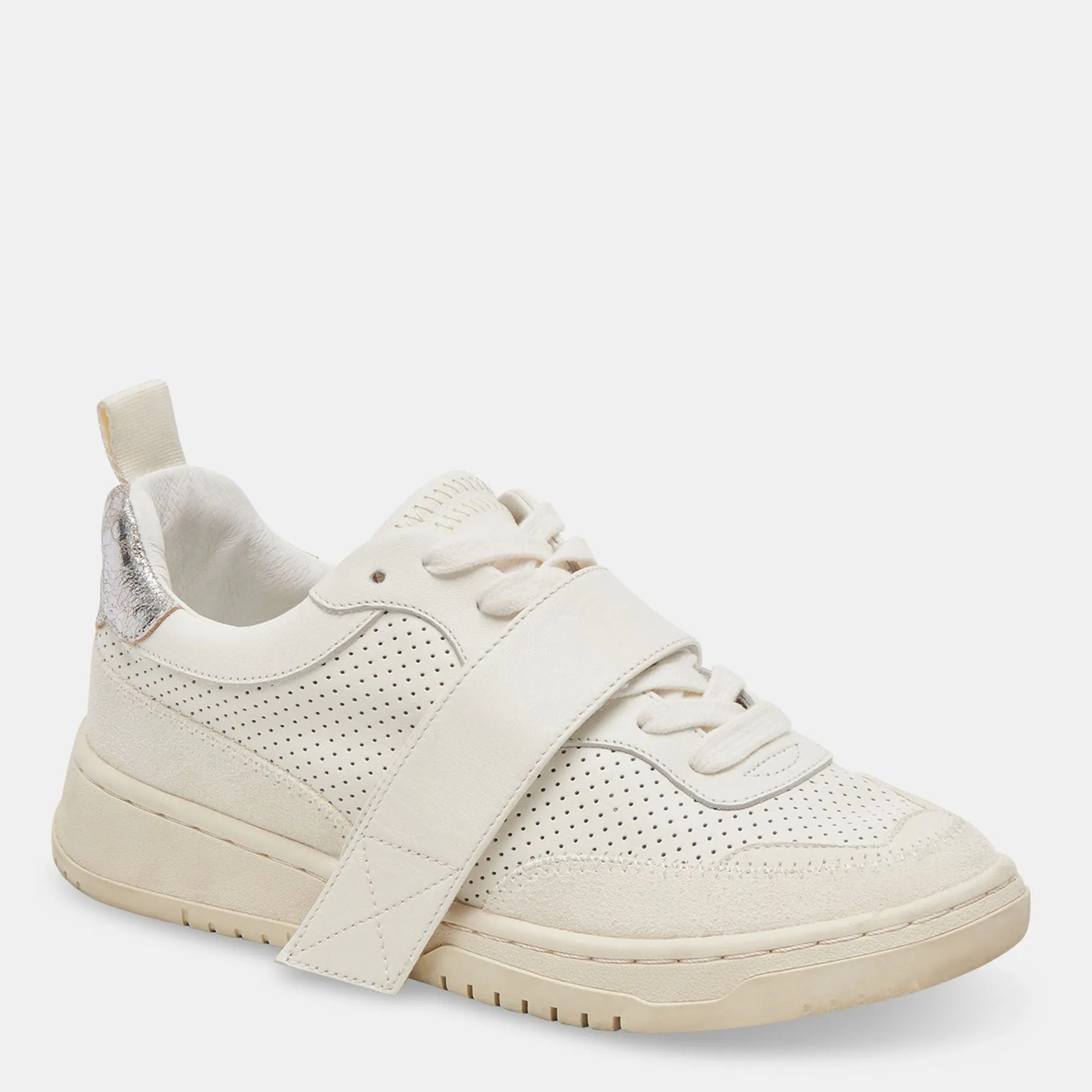 ALVAH SNEAKERS WHITE PERFORATED LEATHER