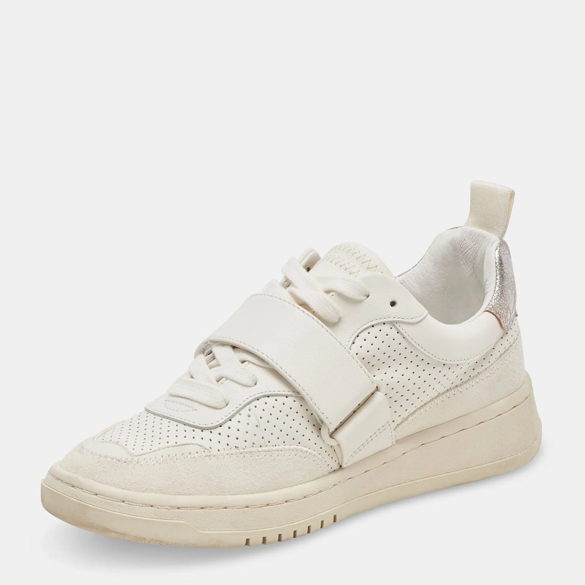 ALVAH SNEAKERS WHITE PERFORATED LEATHER