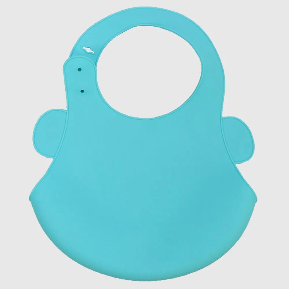 Aqua Silicone Bib