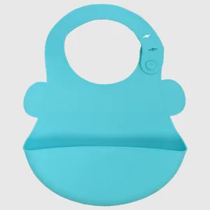 Aqua Silicone Bib