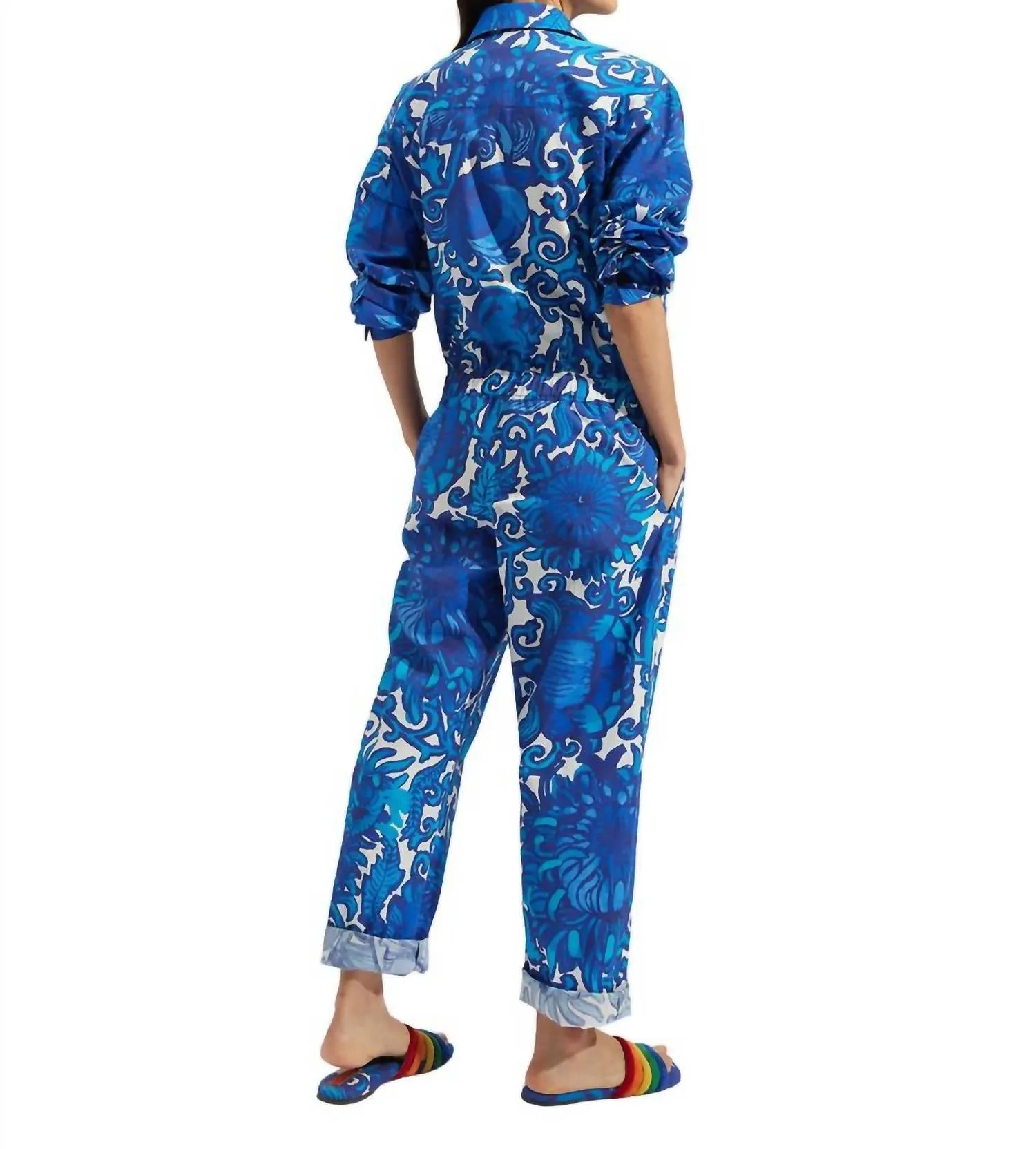 Aviator Jumpsuit In Anemone