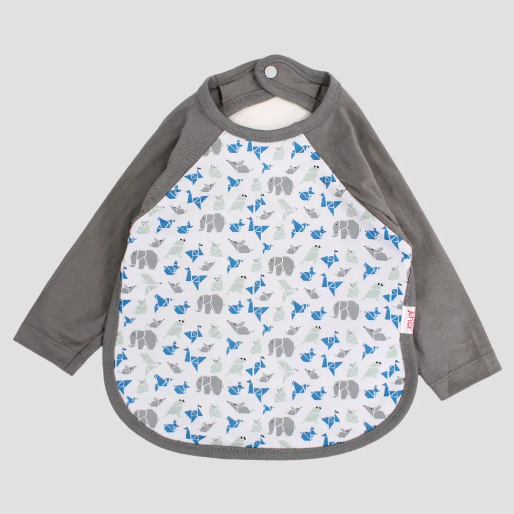 Baby Animals Long-Sleeved Bib