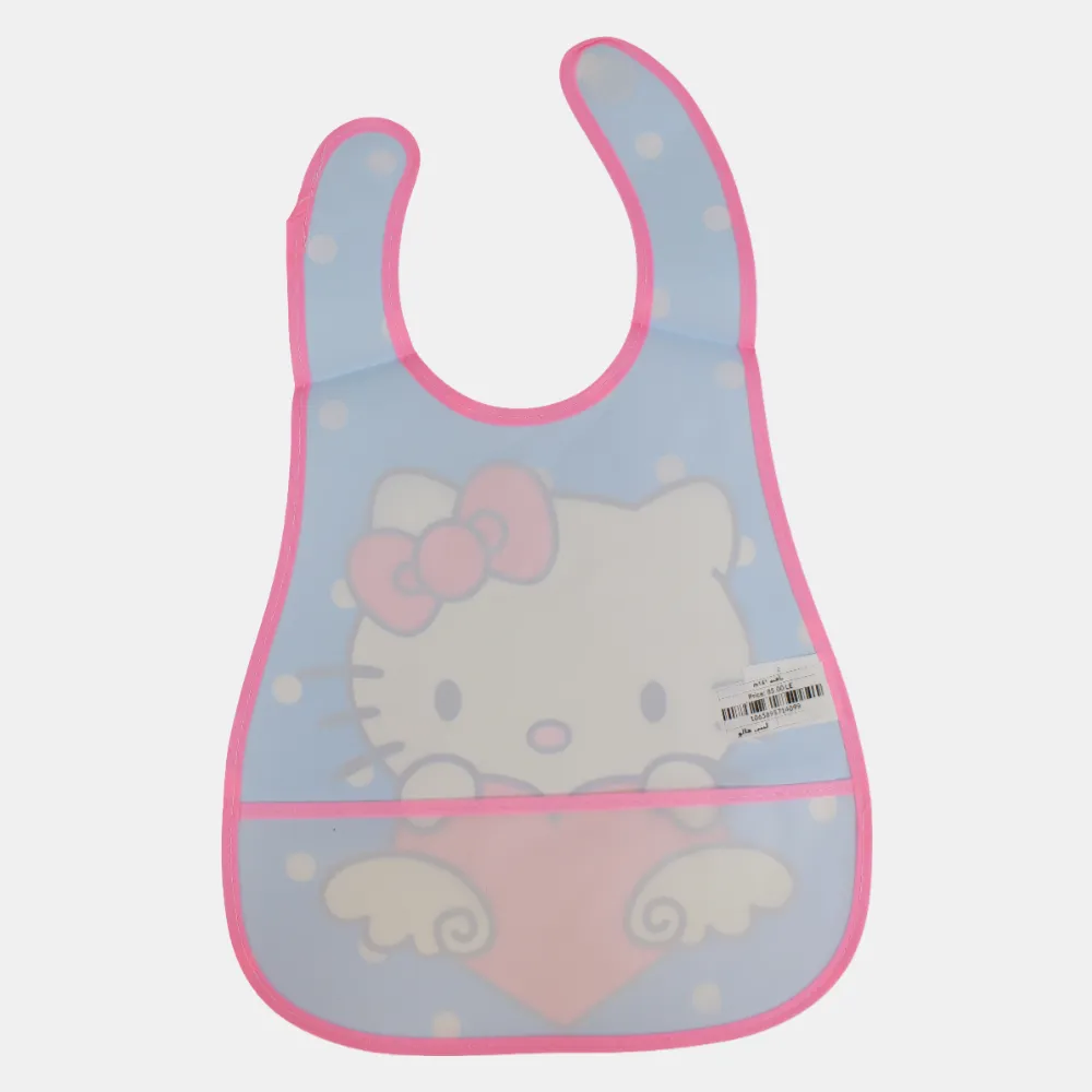 Baby Bib – Blue with Hello Kitty Design
