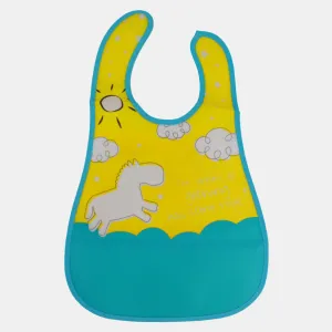 Baby Bib – Yellow with Unicorn Design