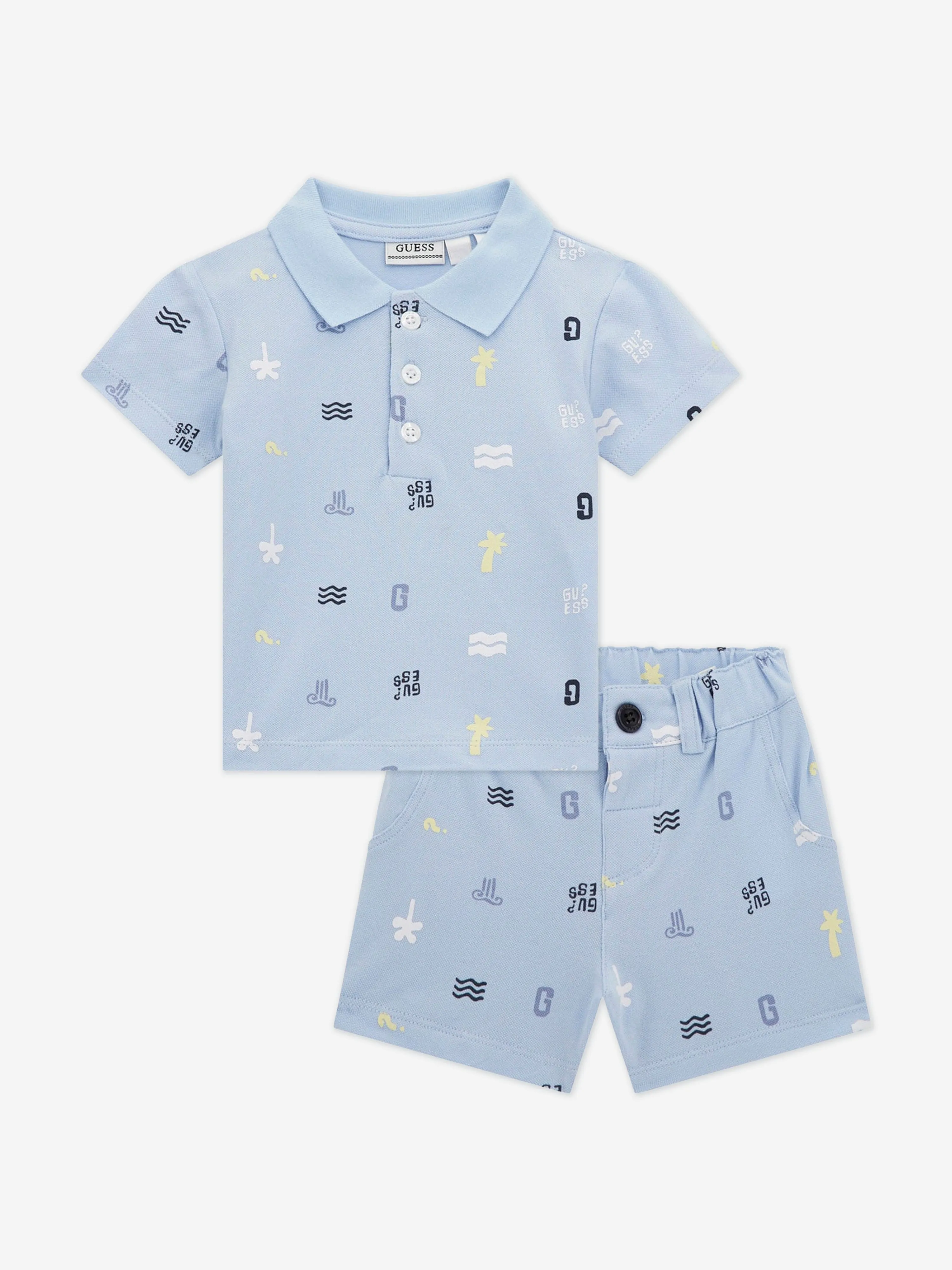 Baby Boys Short Set in Blue