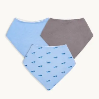 Baby Got Track Modal Bandana Bib 3-pack
