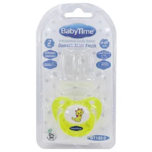 Baby Time Baby Silicone Orthodontic Soother With Cap No:2