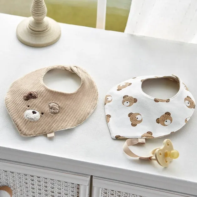 Bear Bib Set - Wood by Mayoral