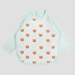 Bear Heads Long-Sleeved Bib
