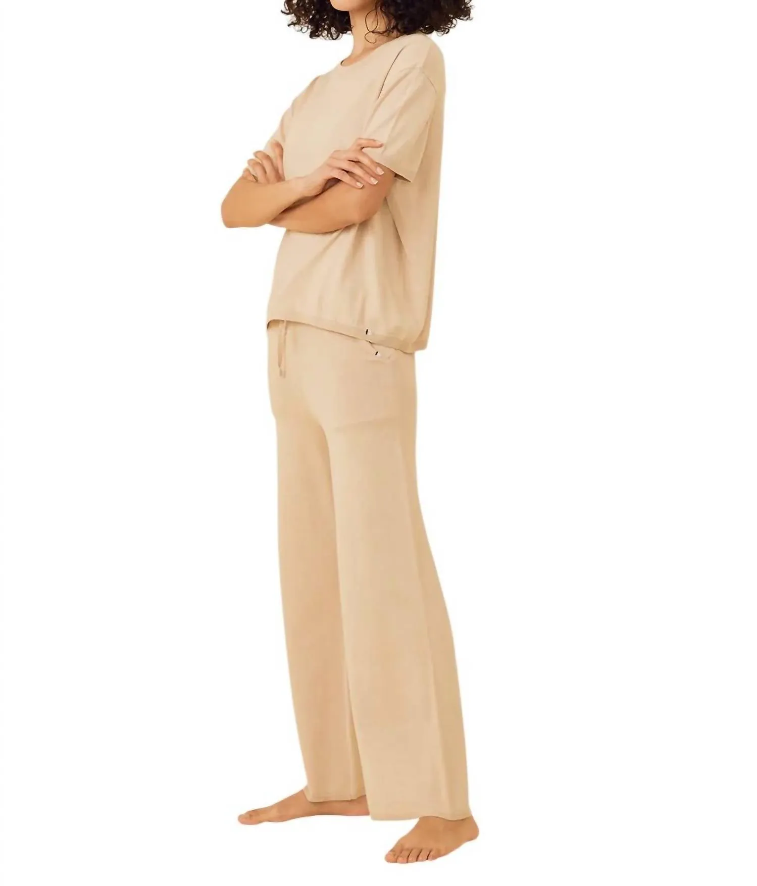 Bianca Cropped Pants In Latte