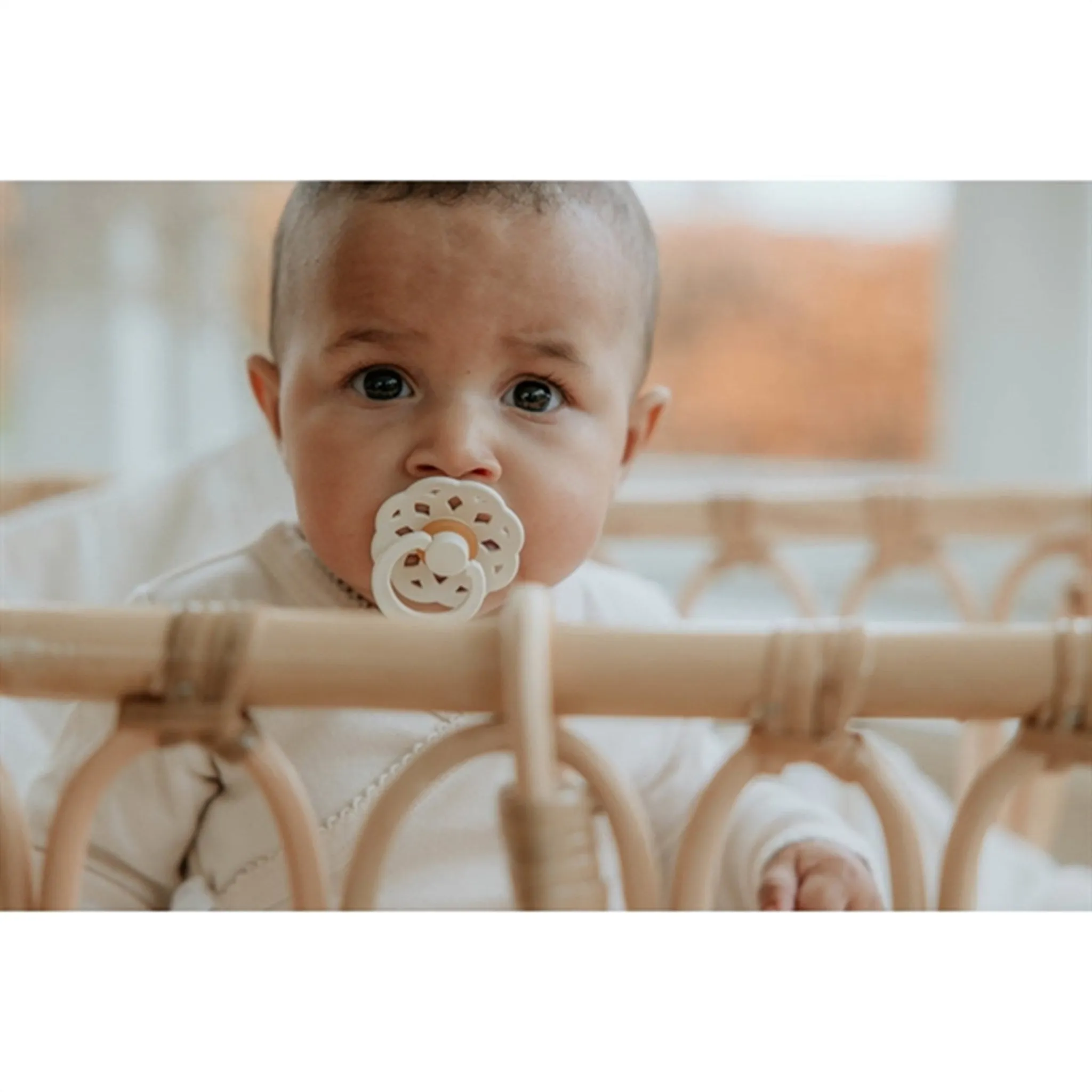 Bibs Boheme Latex Pacifier 2-pack Ivory/Sage