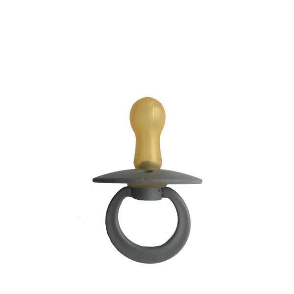 Bibs Classic Round Pacifier - Smoke