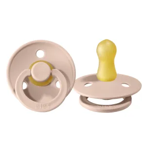 BIBS Colour Pacifier Latex 2pk (0-6M) - Blush