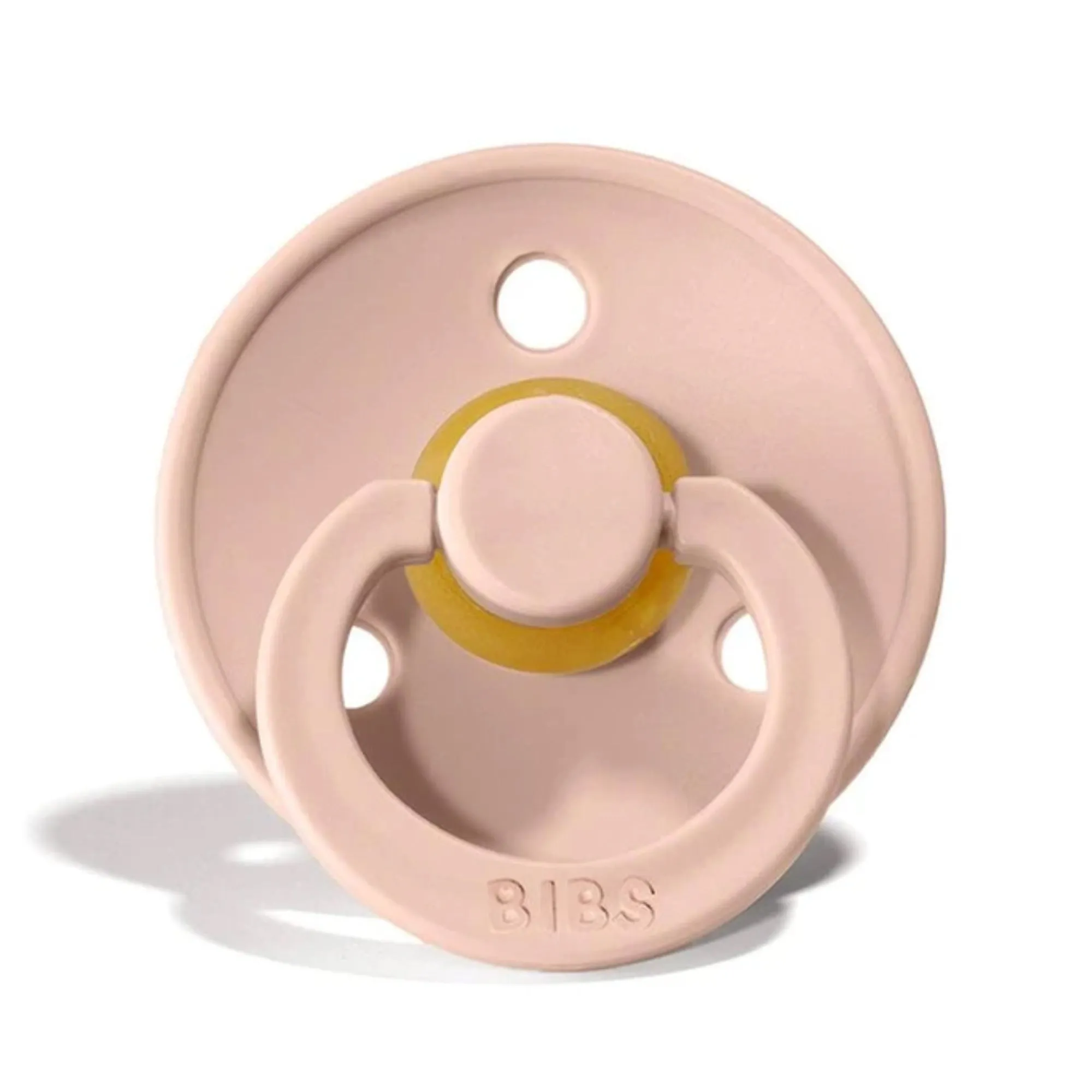 BIBS Colour Pacifier Latex 2pk (6-18M) - Blush