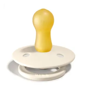 BIBS Colour Pacifier Latex 2pk (6-18M) - Ivory