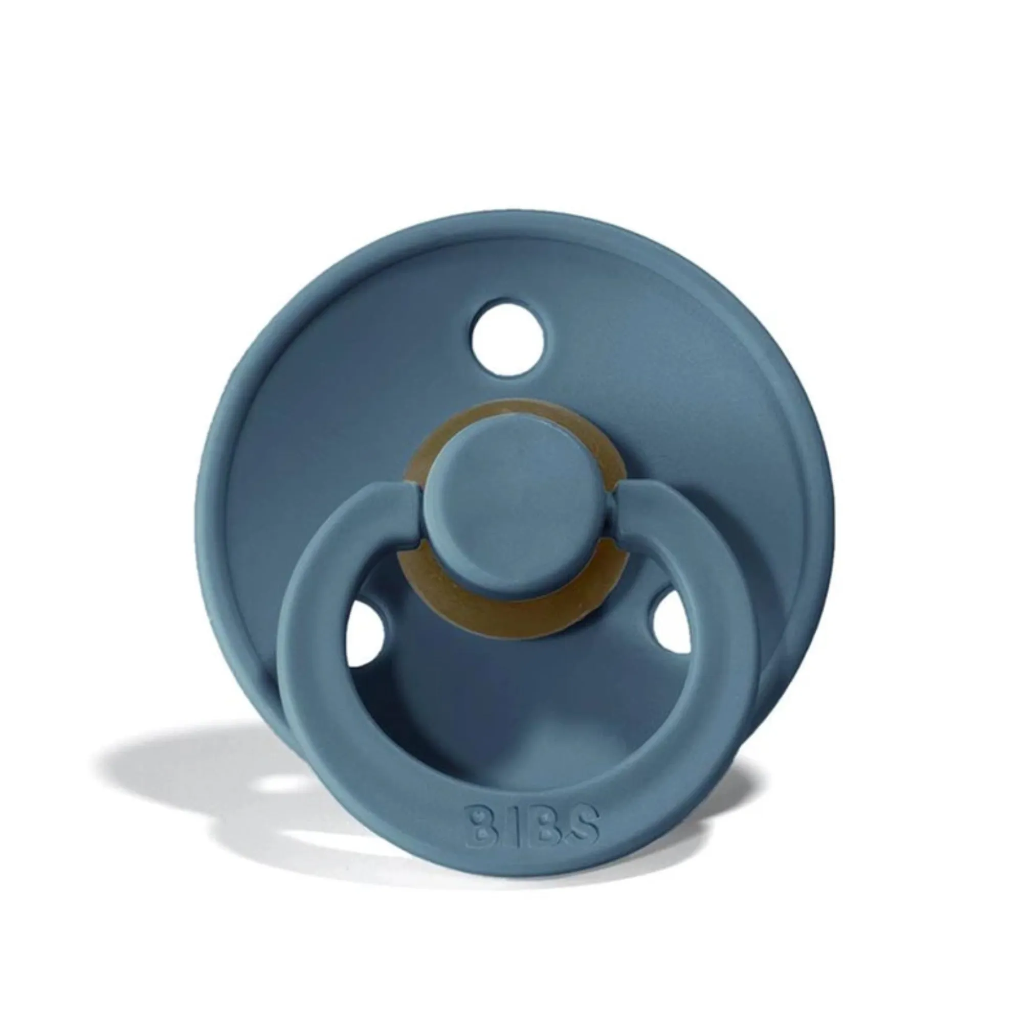 BIBS Colour Pacifier Latex 2pk (6-18M) - Petrol Blue