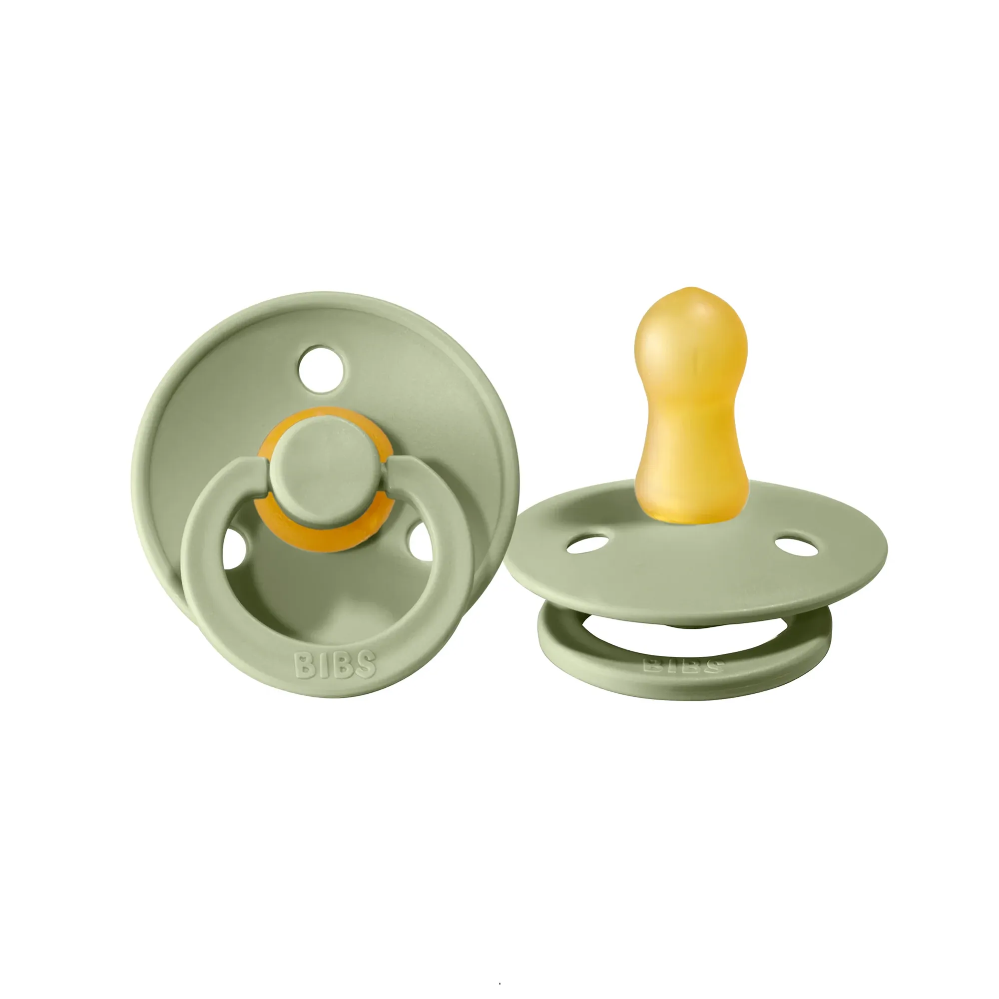 BIBS Colour Pacifier Latex 2pk - Sage