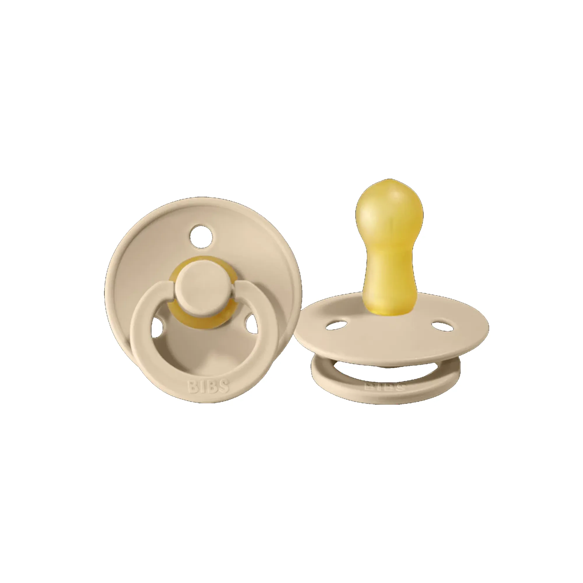 BIBS Colour Pacifier Latex 2pk - Vanilla