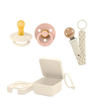 BIBS Dummies Bundle Size 1 (3 Pieces) – Blush/Ivory/Vanilla