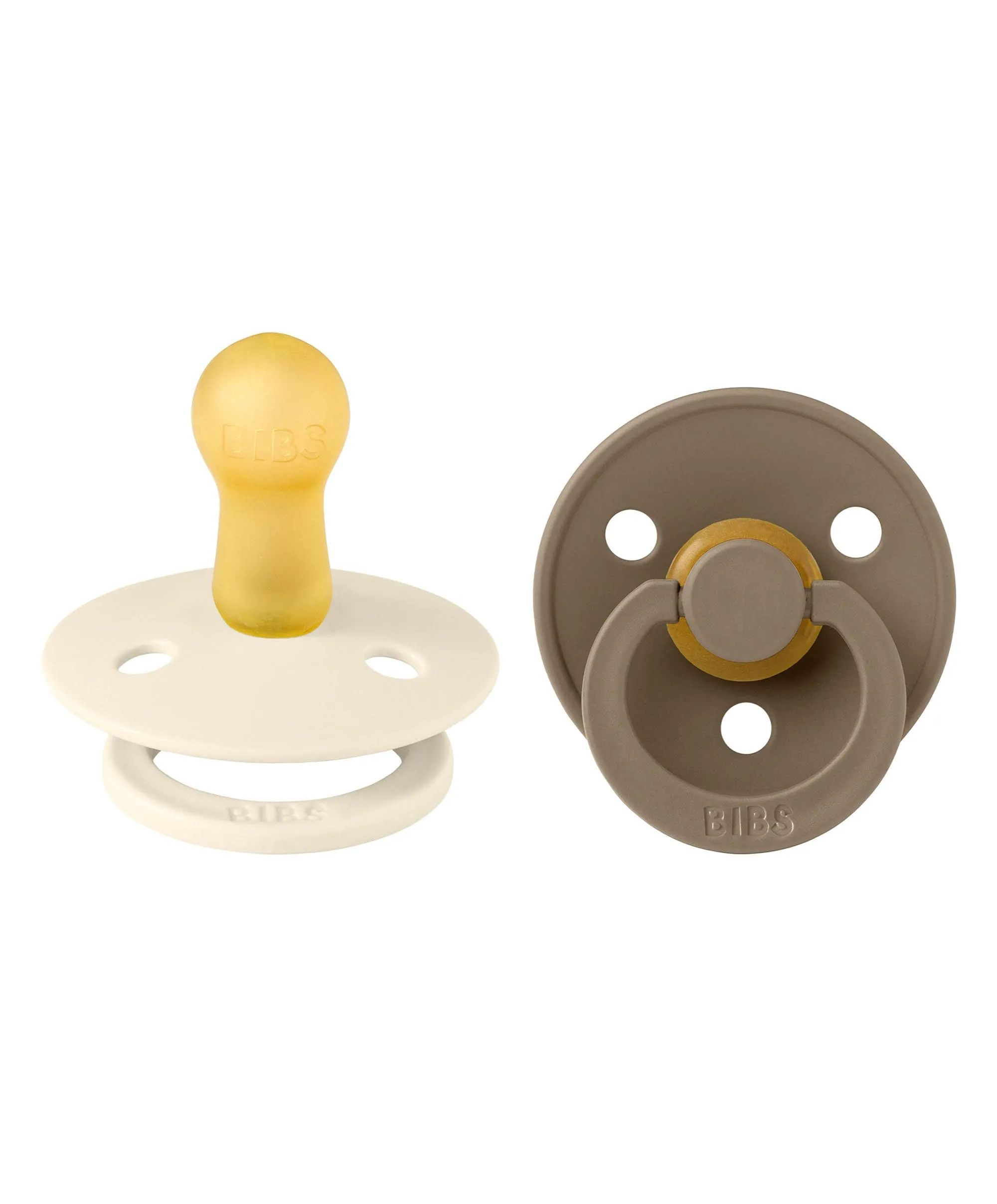 BIBS Dummies Bundle Size 1 (3 Pieces) – Dark Oak/Ivory