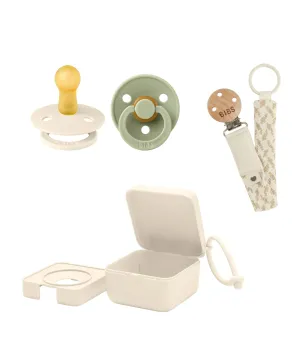 BIBS Dummies Bundle Size 1 (3 Pieces) – Sage/Ivory/Vanilla