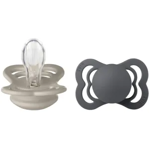 BIBS Supreme Sand & Iron Silicone - Size 1 (Pack Of 2)