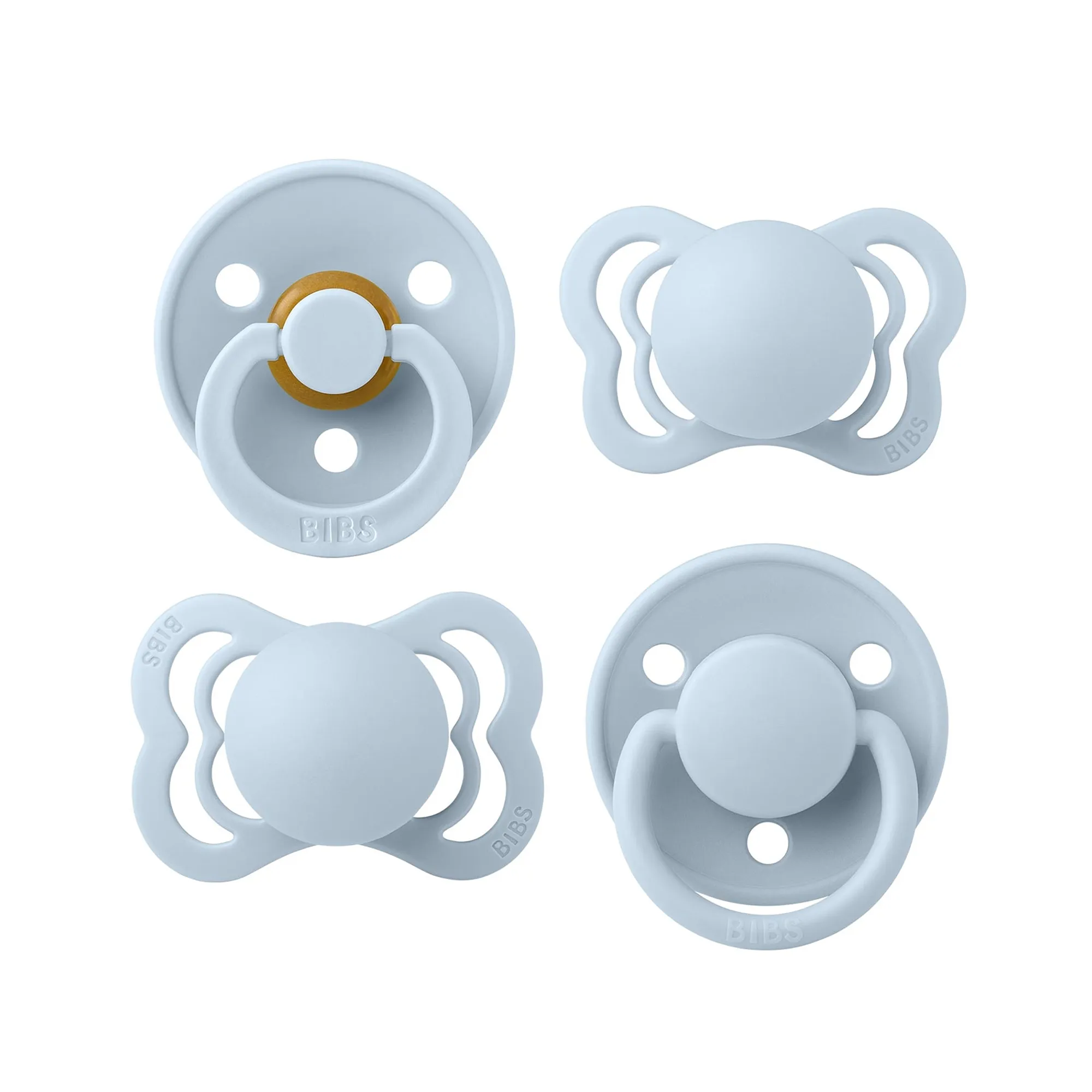 BIBS Try-It Collection - 4pk - Size 1 - Baby Blue