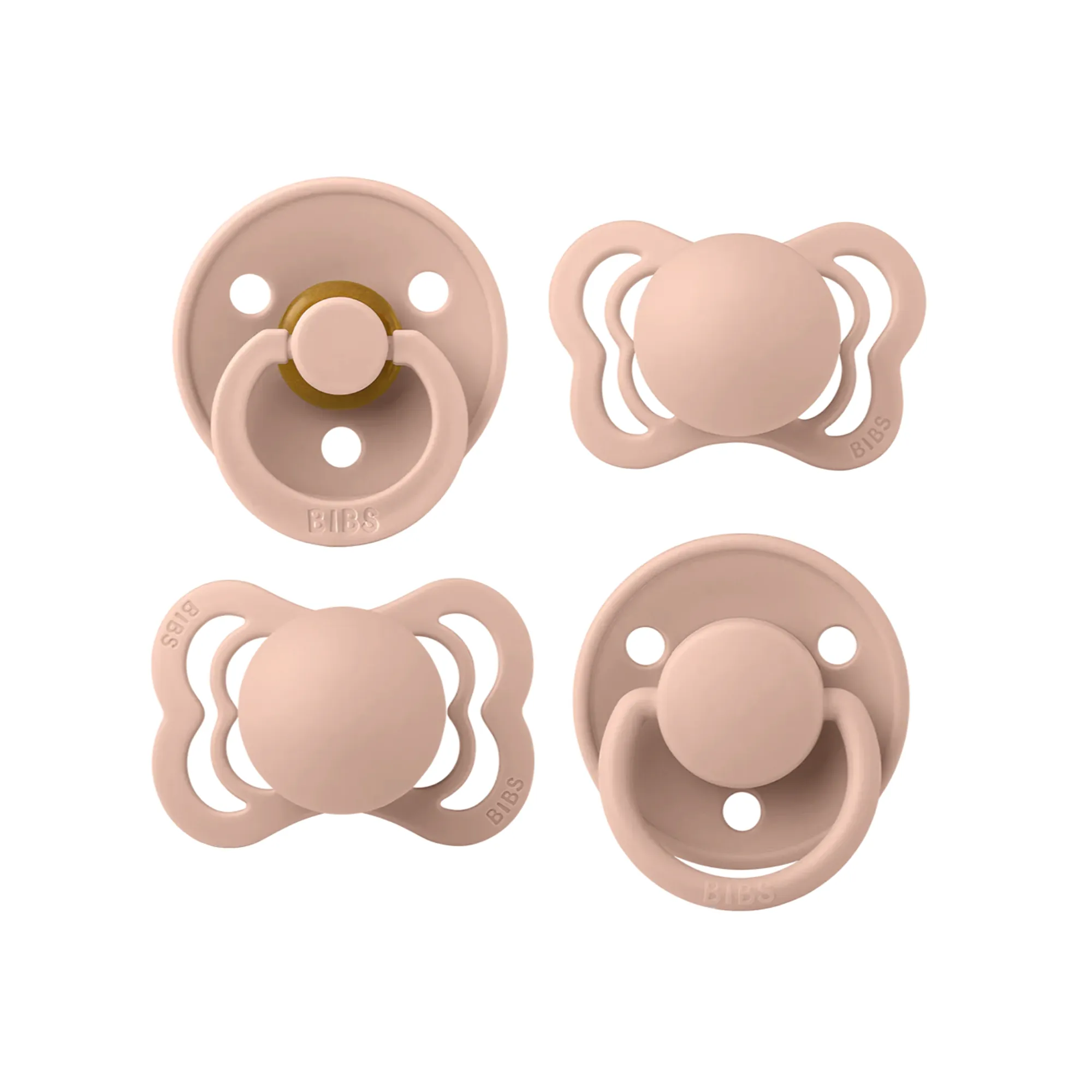 BIBS Try-It Collection - 4pk - Size 1 - Blush