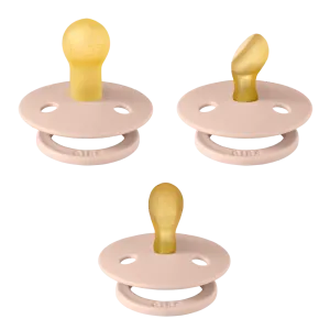 BIBS Try-It Collection Pacifiers 3 pack (Size 1) - Blush