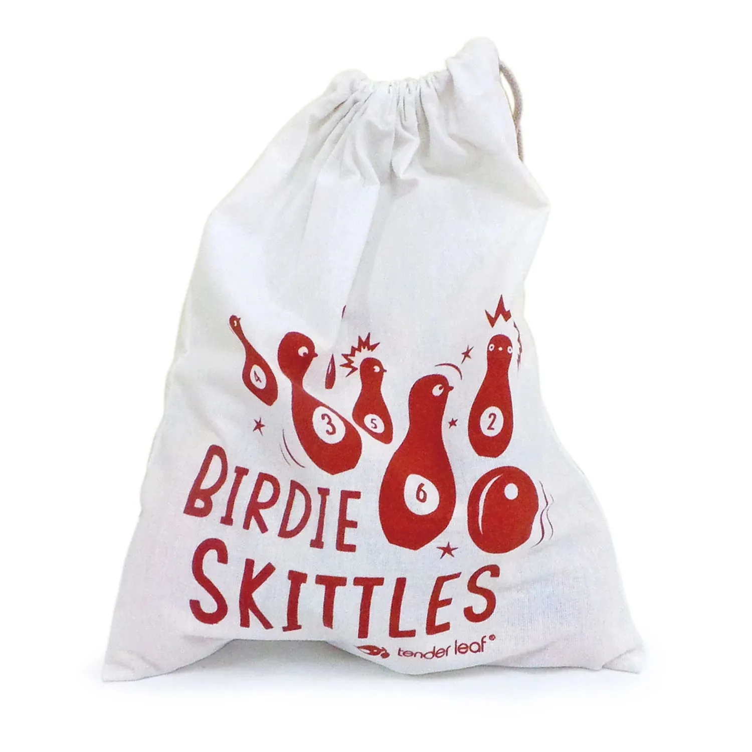 Birdie Skittles Wood Toy