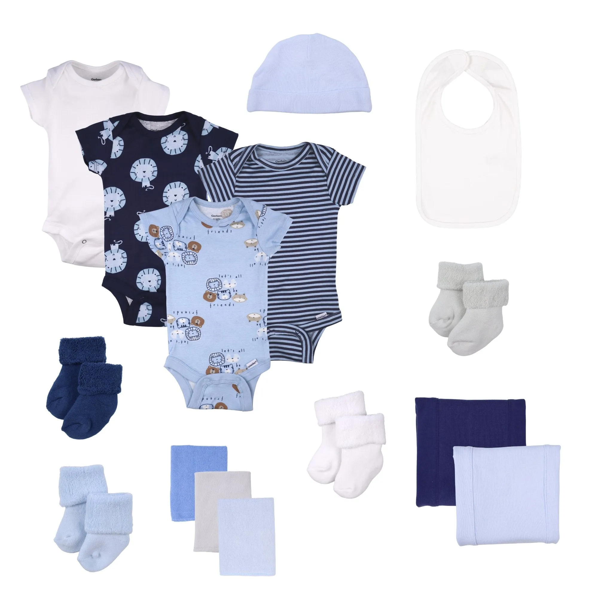 Blue Hatbox Bouquet - Deluxe Babykids_Baby-Blossom-Company