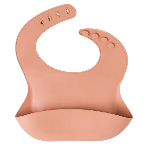 Blush Silicone Baby Bib Babykids_Babeehive-Goods