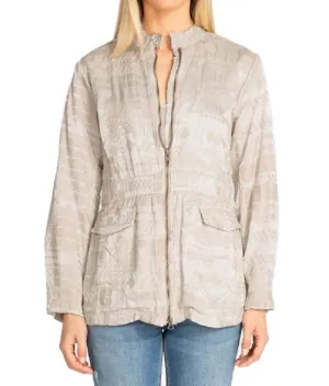 Bordi Satin Jacket In Antique