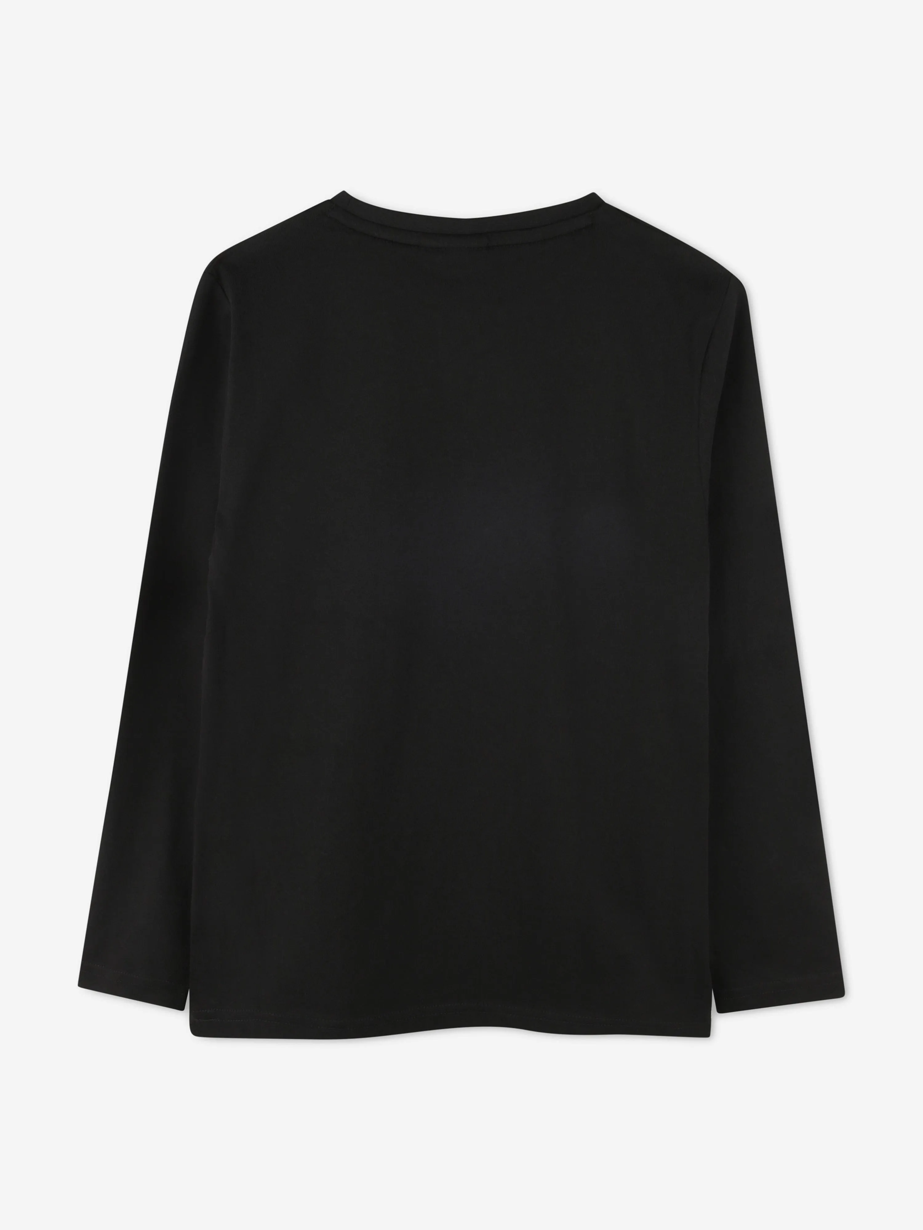 BOSS Boys Long Sleeve Logo T-Shirt in Black