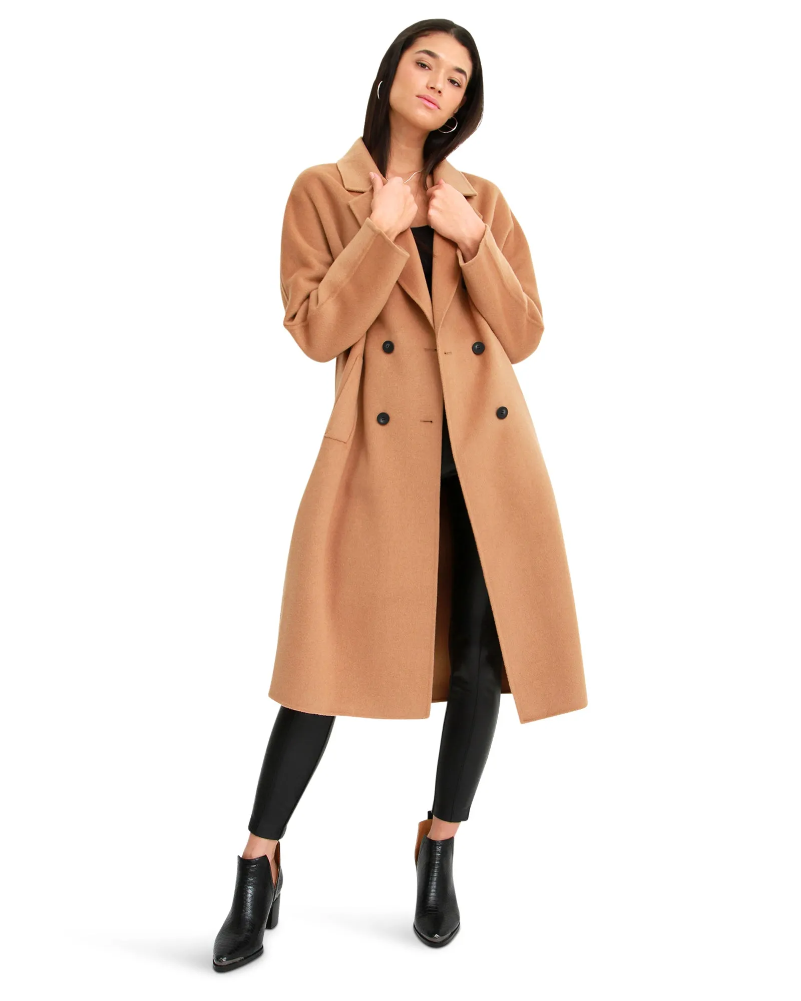 Boss Girl Double-Breasted Wool Coat