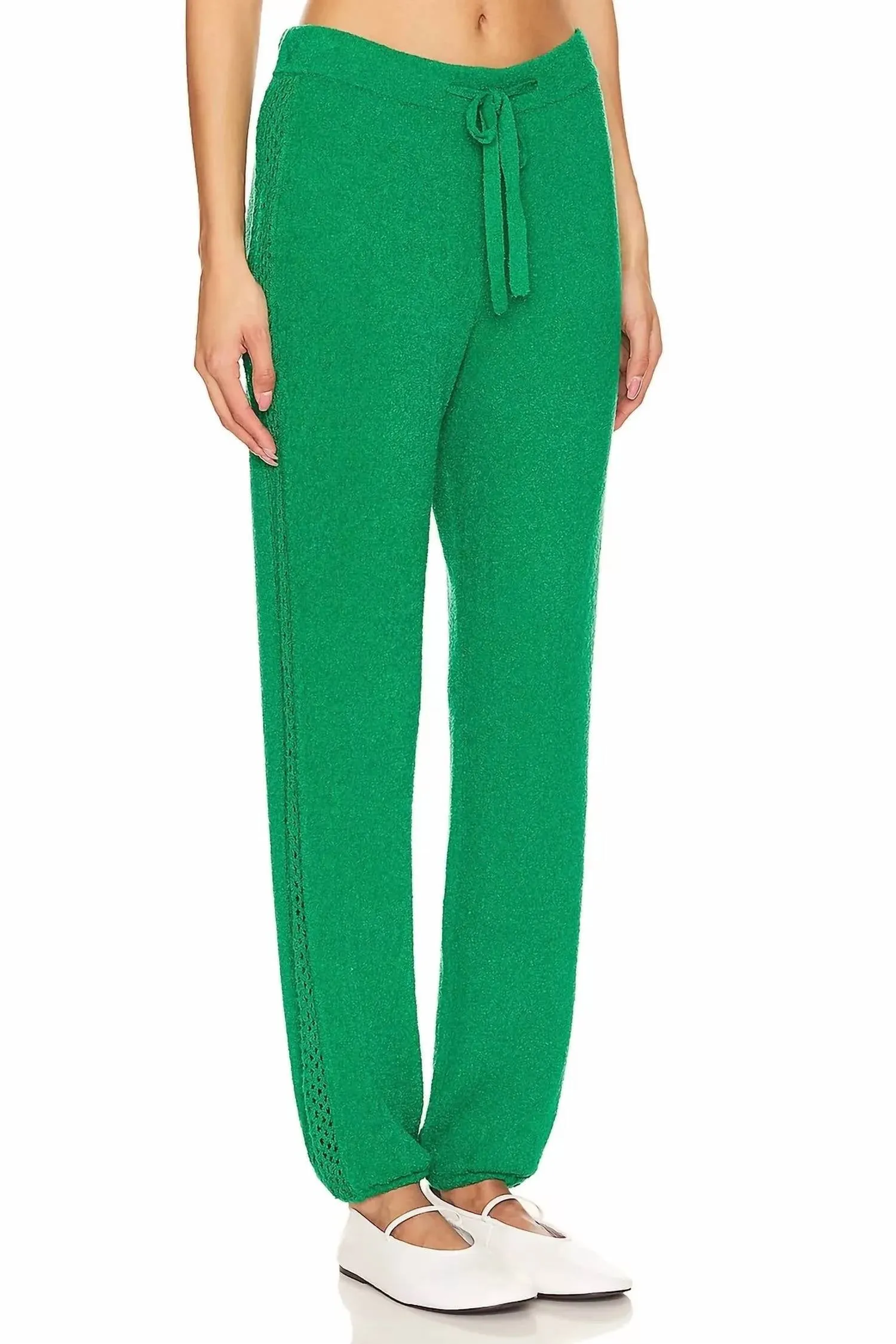Boucle Knit Vintage Sweatpant In Parsley