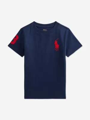 Boys Logo T-Shirt in Navy