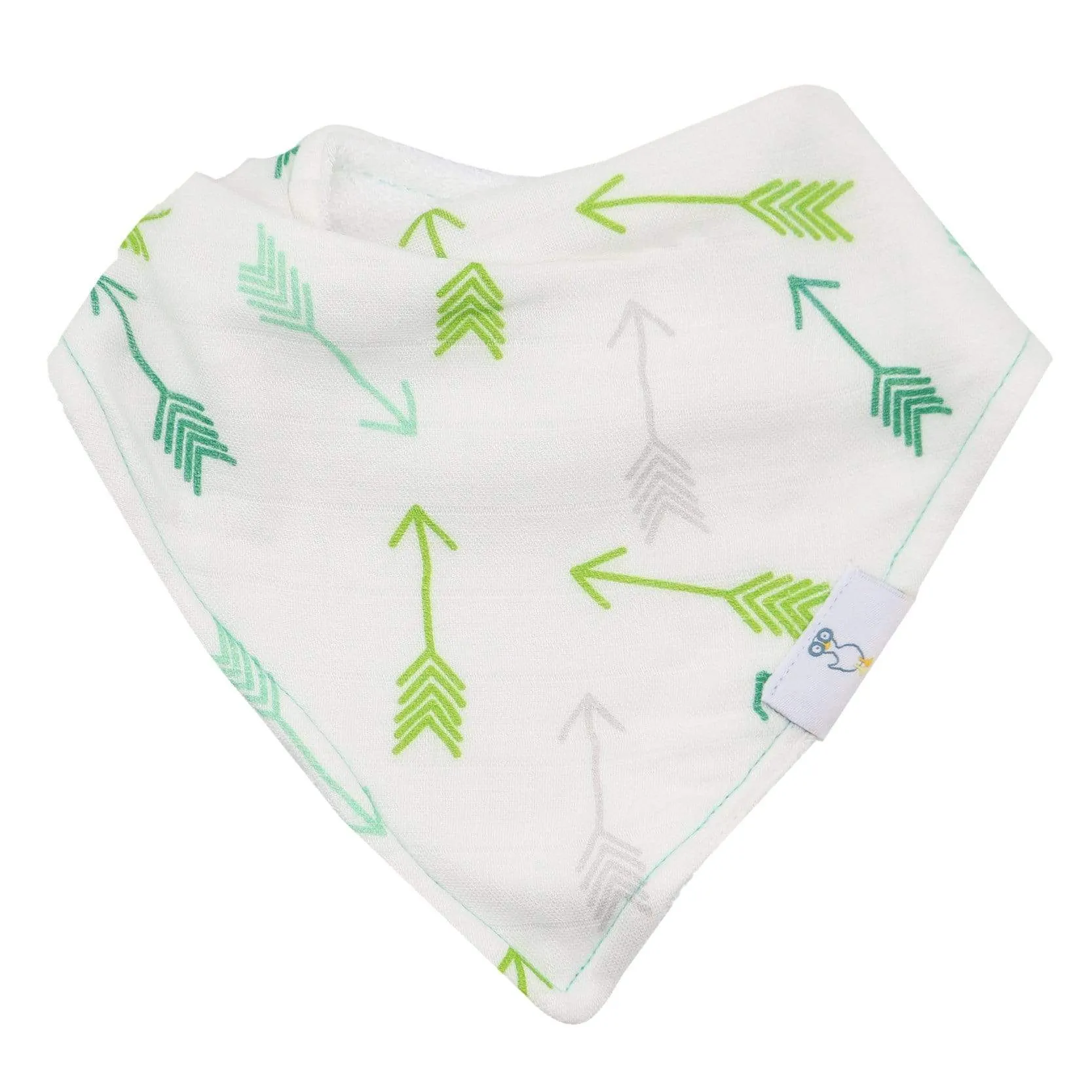Brother And Arrows 2 Pack Muslin & Terry Cloth Bib Set Babykids_Goosewaddle