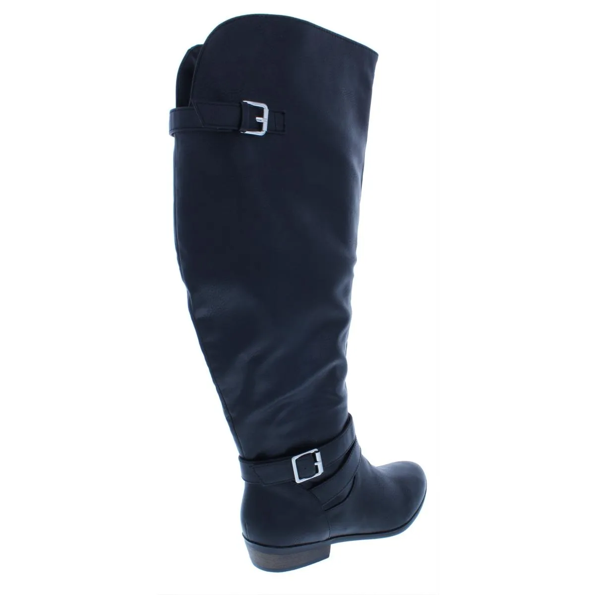 Carleigh Womens Wide Calf Faux Leather Riding Boots