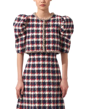 Carolina Herrera Chain Collar Top