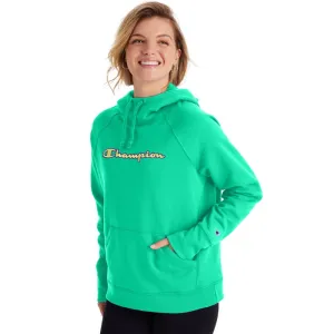 Champion Ladies Powerblend Applique Hoodie-Script