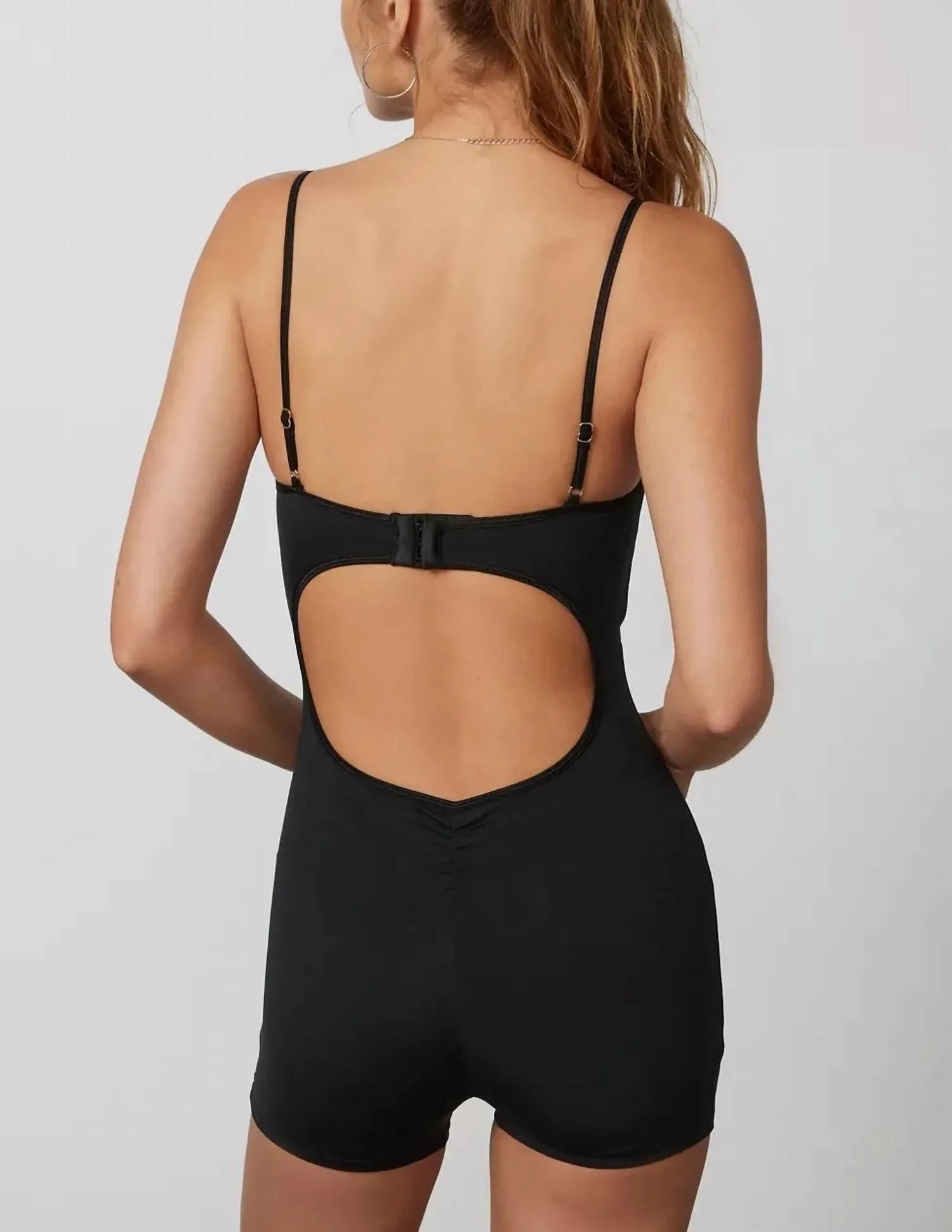Clara Elastane Bodysuit In Black